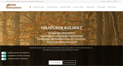 Desktop Screenshot of pfab-haustueren.de